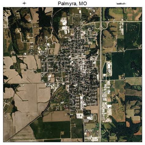 Aerial Photography Map of Palmyra, MO Missouri