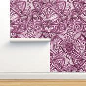 purple third eye doodle Wallpaper | Spoonflower