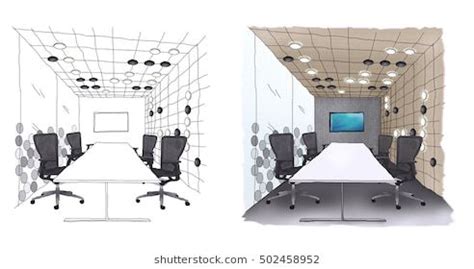 Promo products | Room perspective drawing, Office interior design ...