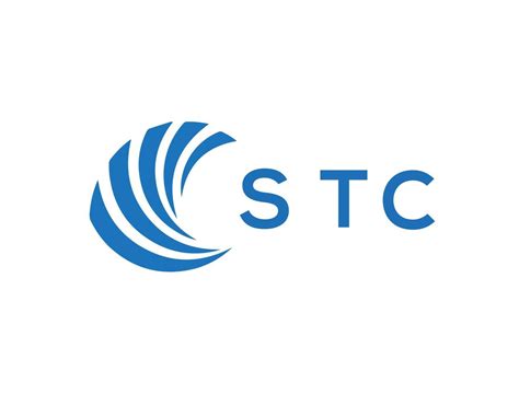 STC letter logo design on white background. STC creative circle letter logo concept. STC letter ...