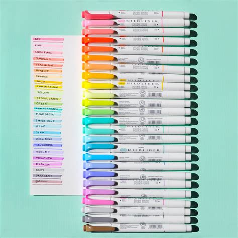 25 Zebra Mildliner Highlighters and Creative Markers | Jenny's Crayon ...