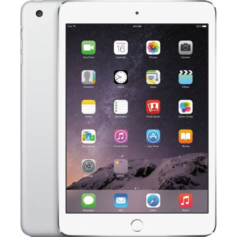 Apple 64GB iPad mini 3 (Wi-Fi Only, Silver) MGGT2LL/A B&H Photo