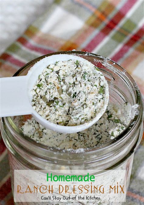 Homemade Ranch Dressing Mix - Can't Stay Out of the Kitchen