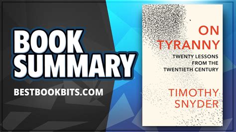 On Tyranny | Twenty Lessons from the Twentieth Century | Timothy D. Snyder | Book Summary ...