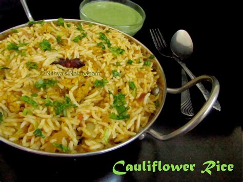 Nithya's Nalabagam : Cauliflower Rice South Indian Style