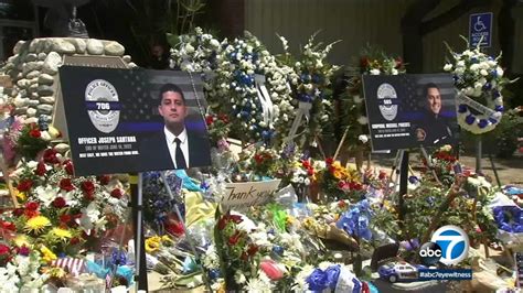 El Monte police officers killed: Law enforcement families grieve after Michael Paredes, Joseph ...