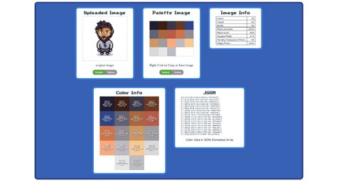 Screen shot of tool that analyzes colors in pixel art Pixel Art, Color ...