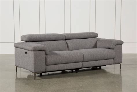 Talin Grey 85 Power Reclining Sofa With Adjustable Headrest USB | lupon ...