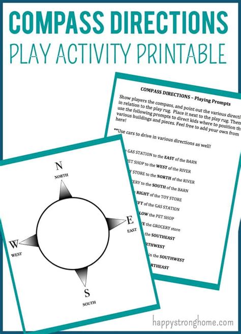 Compass Direction Play Activity - Free Printable! - Happy Strong Home