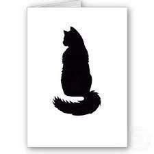 Image result for silhouette of fluffy cats | Black cat tattoos, Cat tattoo, Cat silhouette