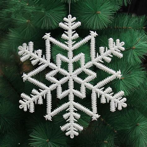 2017 New Pretty 20cm christmas snowflakes For Christmas Tree use-in Artificial Snow & Snowflakes ...