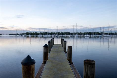 Boats Docked at Dinner Key Marina in Coconut Grove, Miami, Florida ...