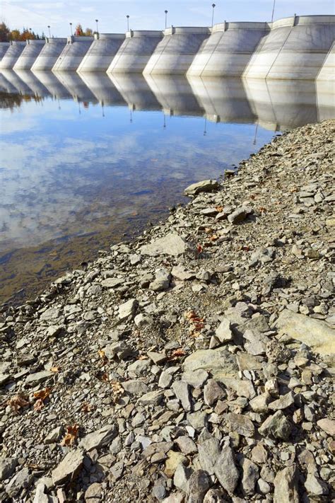 Dam on the lake stock image. Image of concrete, clear - 29002911