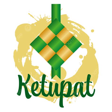Stain Paint Clipart Hd PNG, Ketupat From Indonesia On Background Of Yellow Paint Stains ...