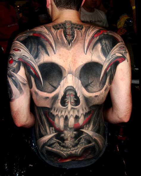 30 Full Back Skull Tattoos