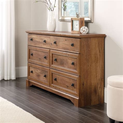 Sauder Palladia Traditional Dresser, Vintage Oak Finish - Walmart.com