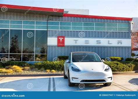 Fremont, CA, USA - January 20, 2021: Tesla Factory Plant, an American ...