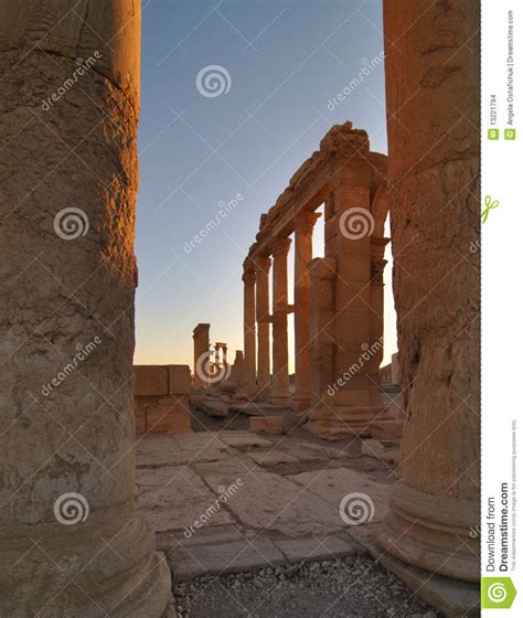 Palmyra ruins in Syria stock photo. Image of islam, middle - 13221794