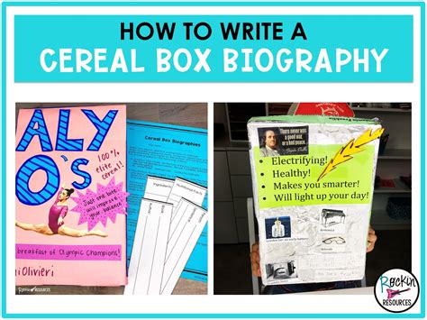 How to Write a Cereal Box Biography - Rockin Resources