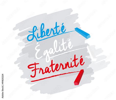 panneau liberté égalité fraternité Stock Vector | Adobe Stock