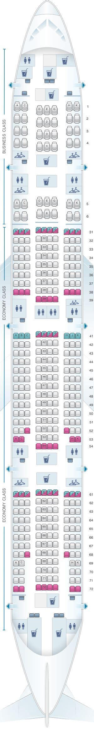 Seat Map Philippine Airlines Boeing B777 300ER | Thai airways, China ...