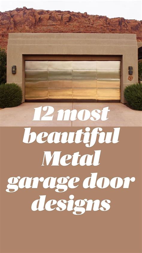 12 most beautiful Metal garage door designs | Garage Door Ideas | Pinterest