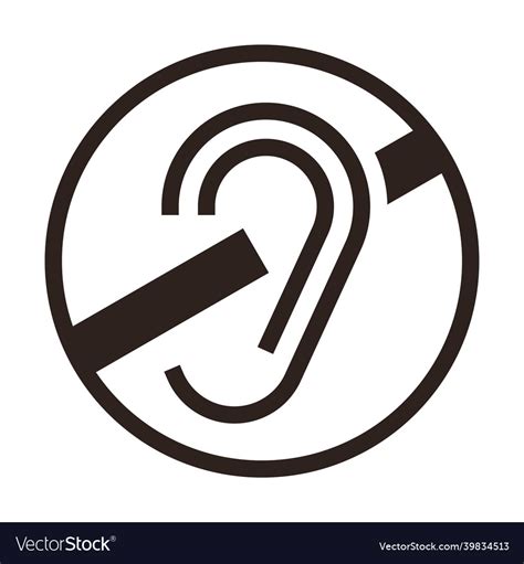 Deaf icon Royalty Free Vector Image - VectorStock