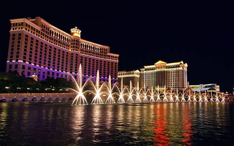 HD wallpaper: Bellagio Fountains At Night Las Vegas Nevada Usa Desktop ...