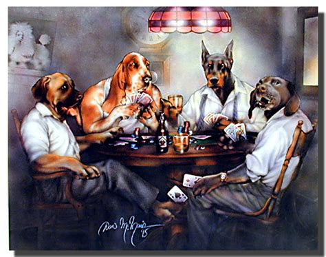 Dogs Playing Poker Poster | Animal Posters | Dog Posters