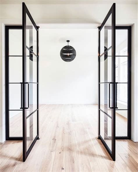 Black Steel Doors With Glass | Doors interior, Iron doors, Custom door