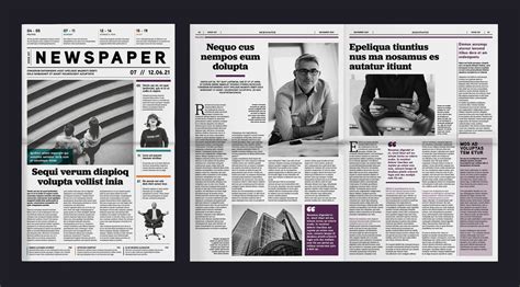 Adobe InDesign Tabloid Newspaper Template