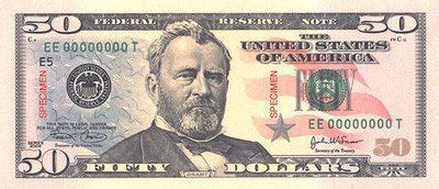 Ulysses S. Grant On Money: $50 Dollar Bill