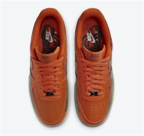 Nike Air Force 1 Skeleton Orange CU8067-800 Release Date - SBD