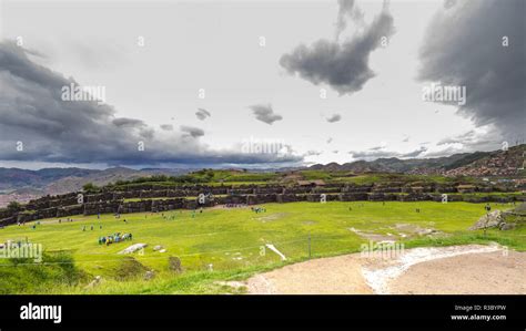 Views of the Sacsayhuaman fortress Stock Photo - Alamy