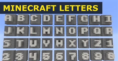 Letter Text Generator : Minecraft Block Letters : Gamer Geeks