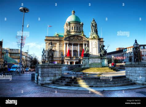 Hull City Hall Kingston upon Hull United Kingdom UK England town hall centre center exterior ...