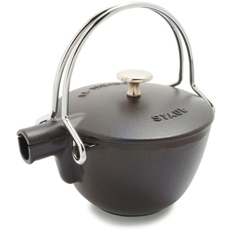 Staub® Black Round Teapot | Tea pots, Kettle, Tea kettle