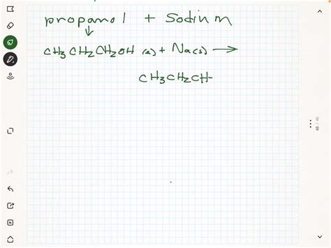 SOLVED: Write down the name of the gas produced when propanol reacts with sodium metal? Write ...