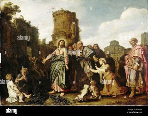 Christ and the Canaanite Woman, Pieter Lastman, 1617 Stock Photo - Alamy