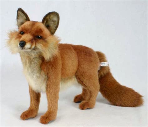 HANSA Plush Red Fox Standing 4699 Medium Portraits of Nature Realistic Stuffed | Plush animals ...