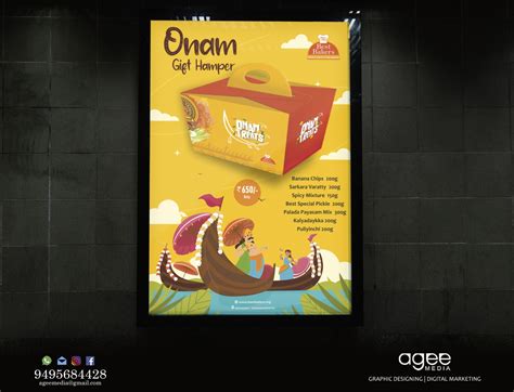 Onam Poster Design by Anish agee media on Dribbble