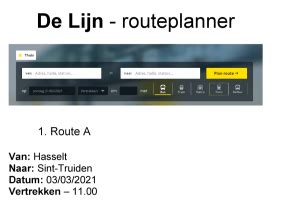 Op stap naar Geel: Routeplanner De Lijn online gebruiken - Downloadbaar lesmateriaal - KlasCement