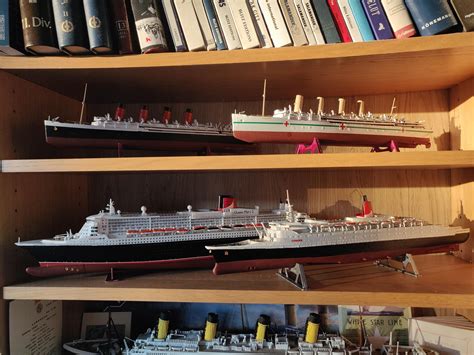 1/600 RMS Lusitania, RMS Mauretania, RMS Queen Mary 2 and RMS Queen ...