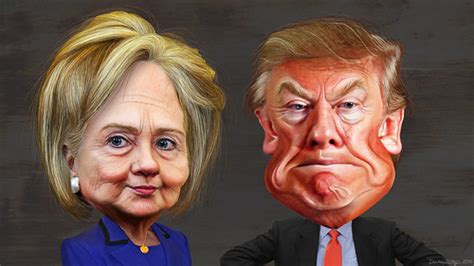 Hillary Clinton vs. Donald Trump - Caricatures | This carica… | Flickr