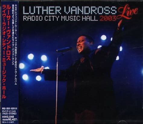 Luther Vandross – Live Radio City Music Hall 2003 (2003, CD) - Discogs