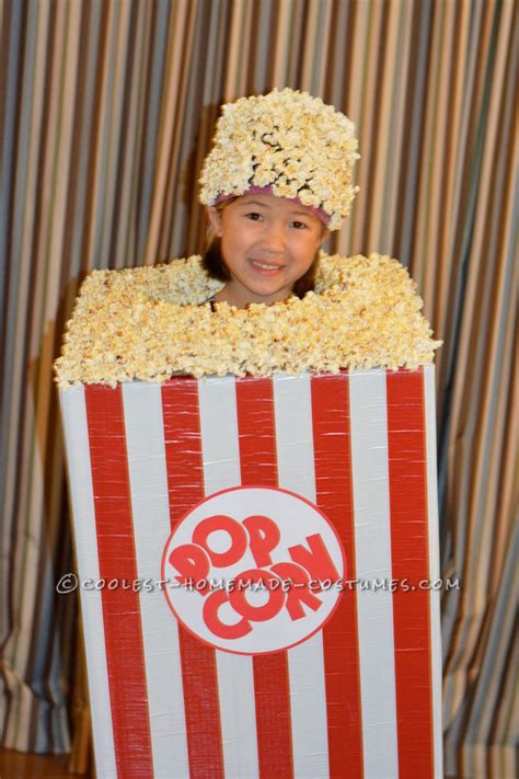 Awesome Child’s Popcorn Halloween Costume | Popcorn halloween costume ...