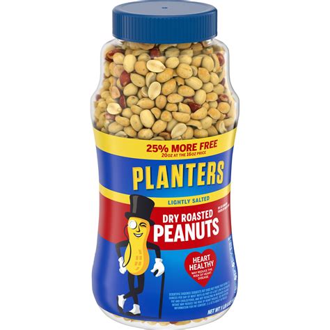 Planters Lightly Salted Dry Roasted Peanuts 20 oz | Shipt