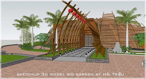 SKETCHUP TEXTURE: FREE SKETCHUP 3D MODEL BIG GARDEN