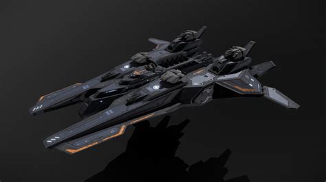 Scifi Frigate Sunfire - Buy Royalty Free 3D model by MSGDI [4f987e6 ...