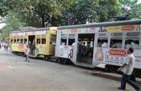 Tram in Calcutta editorial image. Image of transportation - 44391845